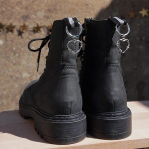 Silver barbed wire charm Shoes charm - boot charms (dr Martens style) anime manga charms, shoe accessories, jewelry 1460, doc tag