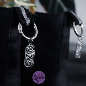 Tarot charm - Shoes charm Shoes charm - boot charms (dr Martens style) grunge punk charms, shoe accessories, jewelry 1460,