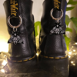 Black Butterfly Charm - Shoes charm Shoes charm - boot charms (dr Martens style) grunge punk charms, shoe accessories, jewelry 1460,