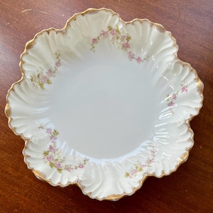 Limoges France Fluted Serving Dish