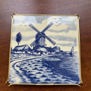 Delft Blue & White Tile Trivet
