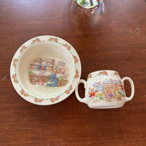 Adorable Royal Doulton Child Bowl & Cup