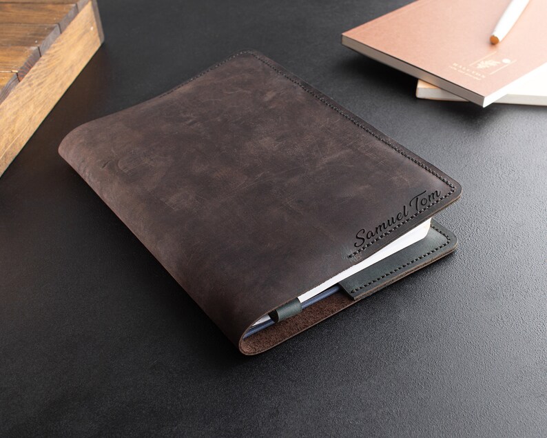 100 Handmade Leather Planner, Personalized A5 Leather Organizer Agenda