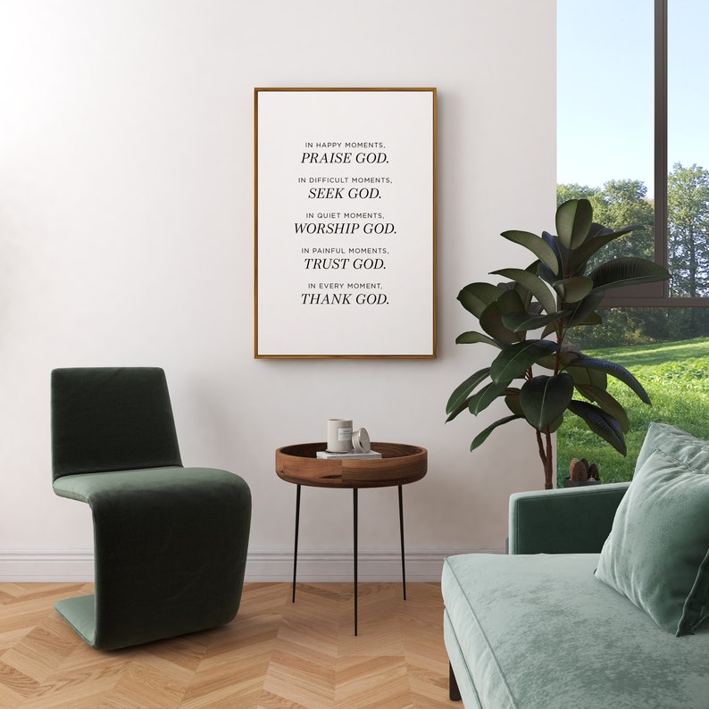 Moments With God Encouraging Faithbased Wall Art Etsy