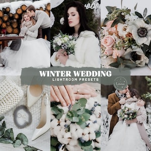 Winter Wedding Lightroom Presets - Modern Romantic Presets for Couples Photography, Wedding Presets, Muted Bridal Presets - Mobile & Desktop