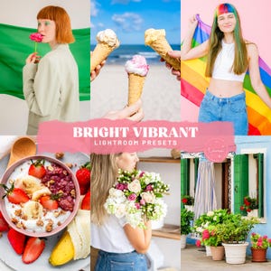 Bright Vibrant Lightroom-presets - Color Pop Clean-presets voor bloggers, levendige Instagram-presets, lifestylefilters - mobiel en desktop