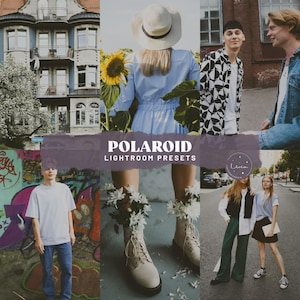 Ajustes preestablecidos de Polaroid Lightroom: ajustes preestablecidos de aspecto de película instantánea para retratos al aire libre, viajes y fotografía de estilo de vida (móvil y de escritorio)