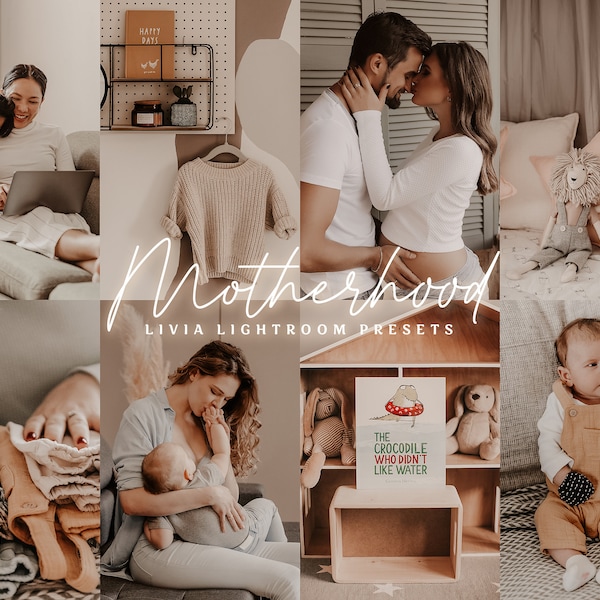 MOTHERHOOD Lightroom Presets, Maternity Presets, Newborn Baby, Kids Presets, Pregnancy Presets, Mommy Blogger Filters, Mobile & Desktop