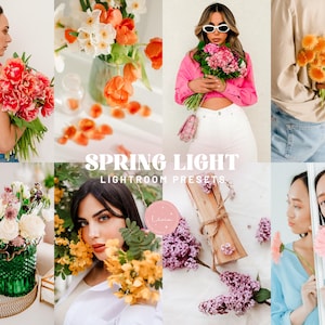 SPRING LIGHT Lightroom Presets, Bright Clean Presets for Everyday Spring Photography, Colorful Instagram Blogger Filters, Mobile & Desktop