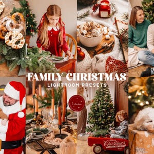 FAMILY CHRISTMAS Lightroom Presets, Christmas Festive Presets, Winter Holiday Cozy Presets, Instagram Blogger Filters, Mobile & Desktop