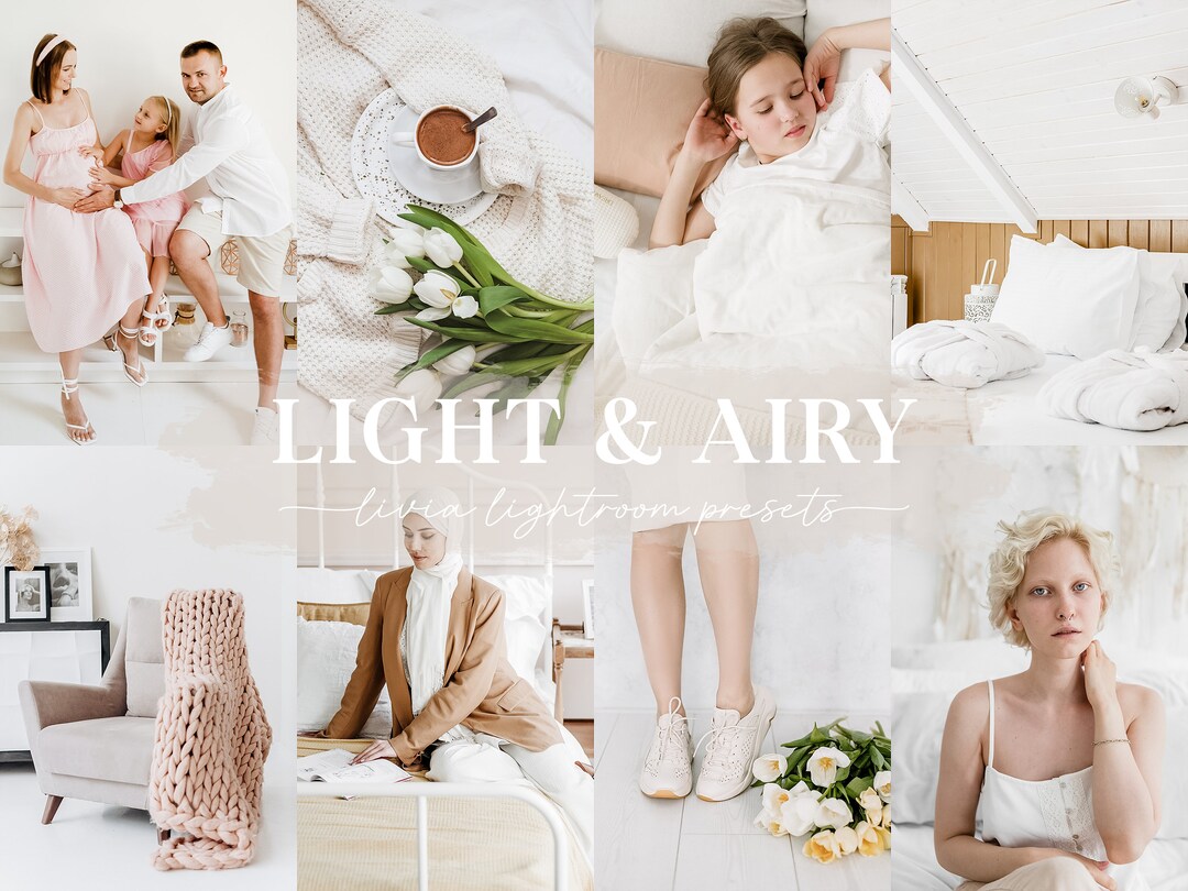 LIGHT AIRY Lightroom Presets Bright Clean Natural Presets Etsy