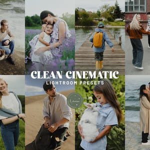 CLEAN CINEMATIC Lightroom Presets, Clean Modern Presets, Natural Presets, Outdoor Portrait Presets, Cinematic Presets, Mobile & Desktop
