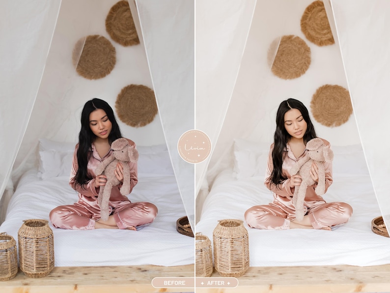 Boho Lightroom Presets, Bright Airy Filters for Lifestyle and Home Decor Photography (Mobile & Desktop) image 4
