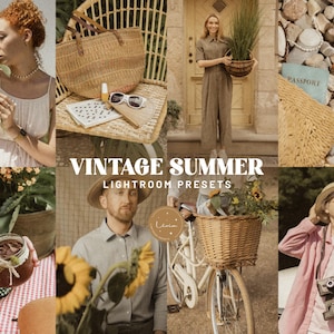 VINTAGE SUMMER Lightroom Presets, Vintage Presets, Körnige Presets, Sommer Presets, Outdoor Presets, Ästhetische Presets, für Mobile & Desktop