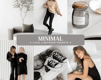 Minimalistische Lightroom-presets, heldere witte filters voor mode- en lifestylefotografie (mobiel en desktop)