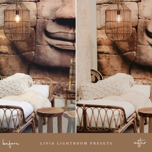 BOHO CREAM Lightroom Presets, Bohemian Creamy Moody Presets, Warm Presets for Indoor and Outdoor Photography, Boho Filters, Mobile & Desktop image 5