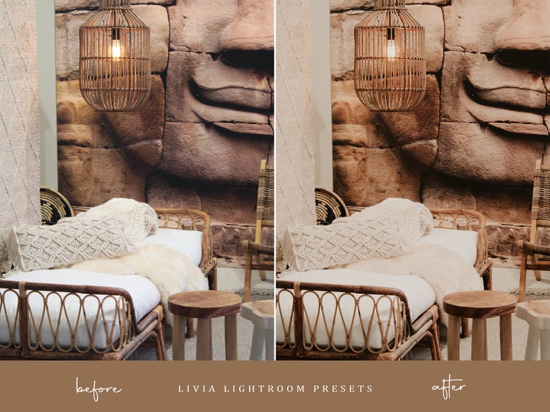 BOHO CREAM Lightroom Presets, Bohemian Creamy Moody Presets, Warm Presets for Indoor and Outdoor Photography, Boho Filters, Mobile & Desktop image 5