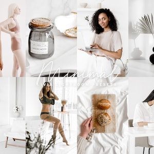 MINIMAL Lightroom Presets, Bright Minimal White Presets for Everyday Photography, Minimal Instagram Blogger Filters, Mobile & Desktop