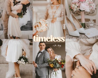 Timeless Lightroom Presets, Classic Elegant Presets for Wedding and Engagement Photography, Neutral Couple Presets (Mobile & Desktop)