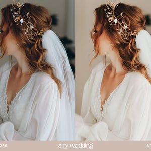 Luftige Lightroom-Presets für Hochzeiten, helle und luftige Presets für die Hochzeitsfotografie, strahlende Braut-Presets, klare und natürliche Filter (Mobil & Desktop) Bild 7
