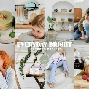 EVERYDAY BRIGHT Lightroom Presets, Bright Presets for Everyday Photography, Natural Light Presets, Clean Blogger Filters, Mobile & Desktop
