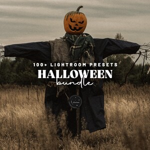 100+ HALLOWEEN Lightroom Presets Bundle - Spooky Dark Moody Filters for Autumn, Halloween and Horror Photography - Mobile & Desktop