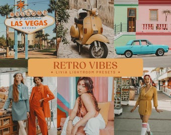 Retro Lightroom Presets, Warm Vintage Film Filters for Travel and Street Photography (Mobile & Desktop)