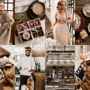 COFFEE Lightroom Presets, Warm Brown Influencer Presets, Coffee Brown Aesthetic Presets, Instagram Blogger Filters, Mobile & Desktop