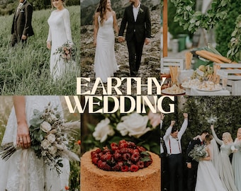 Lightroom-Presets für erdige Hochzeitsfotos, ausdrucksstarke Presets für Verlobungsfotos im Freien, Presets für rustikale Braut- und Paarfotografie (Mobil & Desktop)