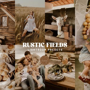 RUSTIC FIELDS Lightroom Presets, Rustic Presets for Outdoor Photography, Warm Earthy Tone Presets, Rich Outdoor Presets, Mobile & Desktop