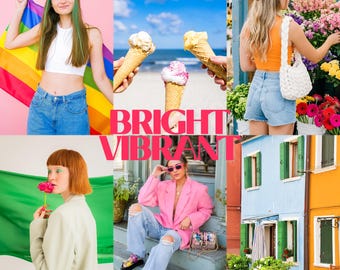 Lebendige Lightroom-Presets, Farbfilter für Lifestyle- und Reiseblogger-Fotografie (Mobil & Desktop)