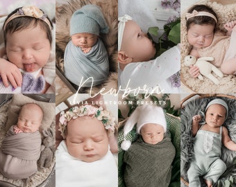 NEWBORN Lightroom Presets, Soft Natural Presets for Newborn Photography, Creamy Newborn Presets, No Filter Baby Presets, Mobile & Desktop