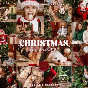 100+ CHRISTMAS BUNDLE Lightroom Presets, Christmas Holiday Presets, Cozy Rich Presets, Warm Winter Presets, Moody Presets, Mobile & Desktop