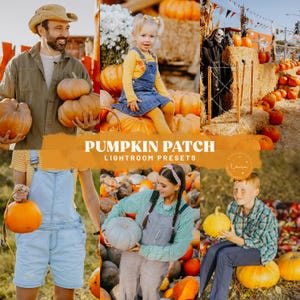 Pumpkin Patch Lightroom Preset - Kräftige Farbvoreinstellungen für Herbst Fotos, lebendige Familien Presets, helle Kinder Filter - Mobil & Desktop