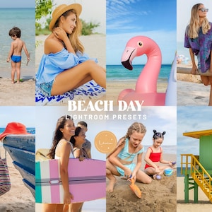 BEACH DAY Lightroom Presets, Summer Presets, Beach Presets, Travel Presets, Bright Colors Presets, Instagram Filters, Mobile & Desktop