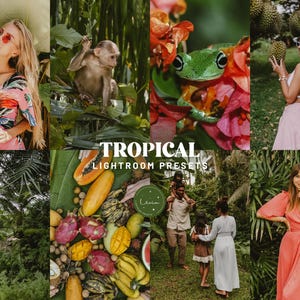 TROPICAL Lightroom Presets, Travel Presets, Summer Presets, Tropical Forest Presets, Jungle Presets, Presets for Greens, Mobile & Desktop