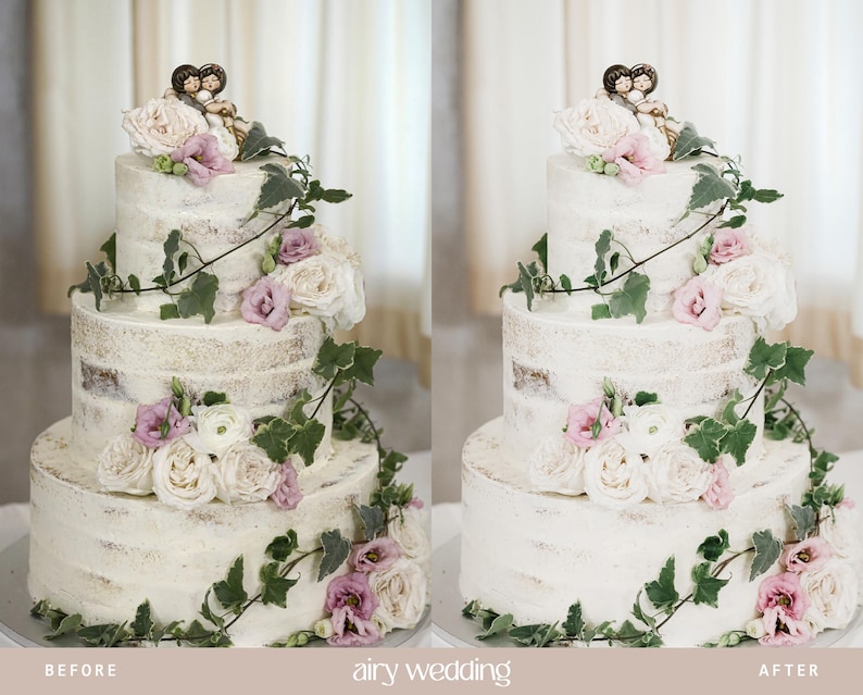 Luftige Lightroom-Presets für Hochzeiten, helle und luftige Presets für die Hochzeitsfotografie, strahlende Braut-Presets, klare und natürliche Filter (Mobil & Desktop) Bild 4