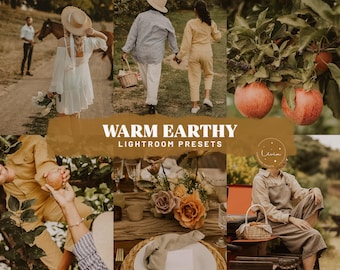 Warm Earthy Lightroom Presets - Rustic Cozy Presets for Outdoor Portraits, Farmhouse and Travel Blogger Photography - Mobile & Desktop