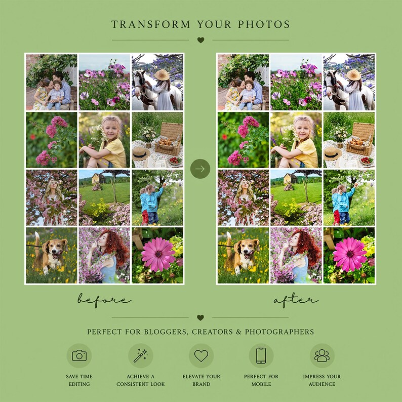 Natural Spring Lightroom Presets, True Color Filters for Family and Outdoor Portraits (Mobile & Desktop) zdjęcie 2