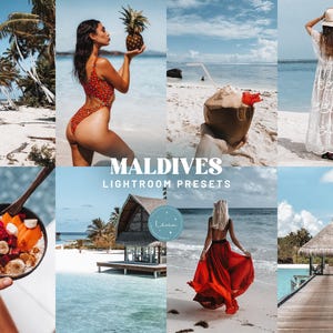 MALDIVES Lightroom Presets, Summer Presets, Tropical Presets, Beach Presets, Travel Presets, Instagram Blogger Filters, Mobile & Desktop