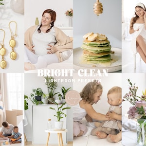 BRIGHT CLEAN Lightroom Presets, Clean Bright Natural Presets for Everyday Indoor Photography, Instagram Blogger Filters, Mobile & Desktop