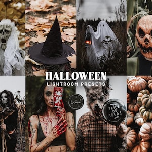 HALLOWEEN Lightroom Presets, Spooky Presets for Halloween Photography,  Autumn Fall Presets, Horror Filters, Ghost Presets, Mobile & Desktop