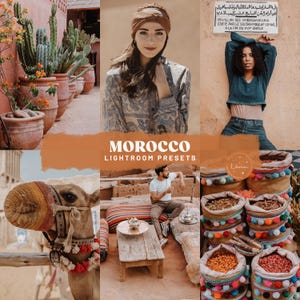 Marokko Lightroom Preset - Weiche, Warme Presets, Erdige Farbtöne, Reise-Presets, Insta Sommer-Presets, Wüsten-Presets - Mobile & Desktop