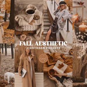 FALL AESTHETIC Lightroom Presets, Soft Aesthetic Presets for Fall Photography, Autumn Presets, Fall Blogger Filters, Mobile & Desktop