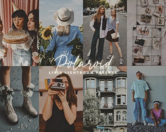 POLAROID Lightroom Presets, Instant Camera Presets, Polaroid Film Look Presets, Analog Presets, Aesthetic Faded Presets, Mobile & Desktop