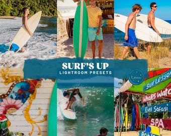 Surf's Up Lightroom Presets - Vibrant Rich Presets for Surfing Photography, Vivid Summer Beach Presets, Ocean Presets - Mobile & Desktop