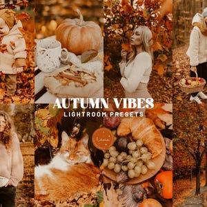 AUTUMN VIBES Lightroom Presets, Autumn Presets, Fall Presets, Warm Colors Presets for Fall, Autumn Photography Filters, Mobile & Desktop