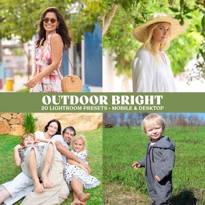 Jasne, plenerowe presety do programu Lightroom, czyste presety do zdjęć rodzinnych i lifestylowych, lekkie, naturalne filtry światła, mobilne i stacjonarne