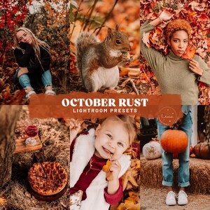 Presets do Lightroom "Outubro em Tons de Ferrugem" - Presets vibrantes e ricos, Presets para ambientes externos no outono, Presets aconchegantes para o outono, Filtros para Instagram - Celular e Desktop