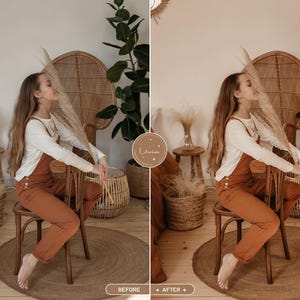Boho Cream Lightroom-presets, warme, aardse filters voor lifestyle- en portretfotografie (mobiel en desktop) afbeelding 6